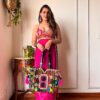 Red Georgette Embroidery Work Kurti