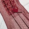 MB 96 Red Color Khaddi Pashmina with Zari Work & Lace Work Saree . Now at just ₹1999. Delivery 4-6 Working Days. Shop now. | Sarees, Bollywood Sarees, Creative Sarees, Designer Sarees, Embroidered Sarees, Ethnic Saree, Modern Digital sarees, Party Wear Sarees