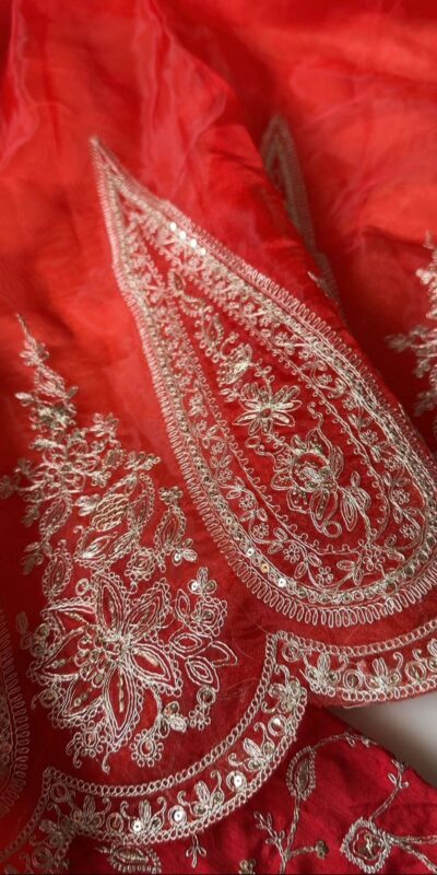 DF Queen Red Organza Tissue Saree with Sequins Work & Embroidery. Festive Deal ₹2499. Delivery 4-6 Working Days. Shop now. | Sarees, Bollywood Sarees, Creative Sarees, Designer Sarees, Embroidered Sarees, Ethnic Saree, Modern Digital sarees, Party Wear Sarees