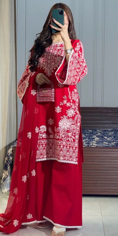 BE 394 Red Roman Silk With Embroidery Work & Lace Work Salwar Suit . Best Price ₹2099. Delivery 4-6 Working Days. Shop now. | Jump Suits, Tops & Bottoms, Track Suits, Salwar suit, Casual Suits, Creative suits, Designer Suits, Palazzo Suits, Party Wear Suits, Patiala Suits, Straight Suits, Trendy Wear