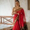 KP 5060 Red in Soft Lilan Slab Designer Work Saree . Wedding, Party, Festive, Events Festive Deal ₹1499. Delivery 4-6 Working Days. Shop now. | Sarees, Bollywood Sarees, Creative Sarees, Designer Sarees, Embroidered Sarees, Ethnic Saree, Modern Digital sarees, Party Wear Sarees