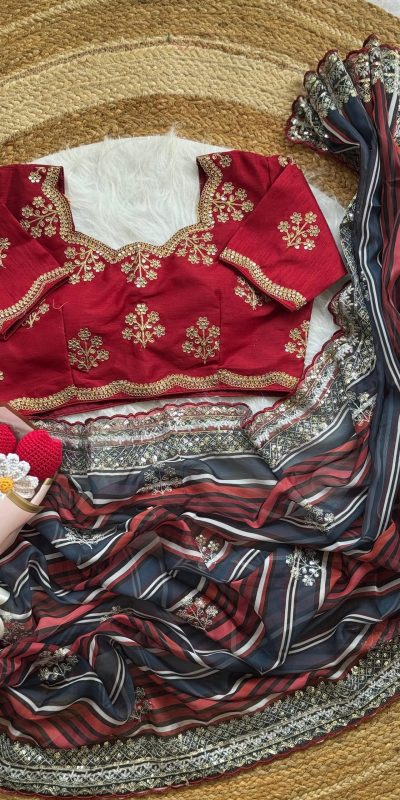 AC MIRA Red in Color Soft Organza Embroidery Work & Lace Work Saree . Get it for ₹2449. Delivery 4-6 Working Days. Shop now. | Sarees, Bollywood Sarees, Creative Sarees, Designer Sarees, Embroidered Sarees, Ethnic Saree, Modern Digital sarees, Party Wear Sarees