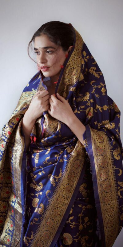 KP 1029 Royal Blue Soft Banarsari Silk Saree Perfect for Wedding, Party, Lohri, Eid, Reception – . Available at ₹1549 only. Delivery 4-6 Working | Sarees, Bollywood Sarees, Creative Sarees, Designer Sarees, Embroidered Sarees, Ethnic Saree, Modern Digital sarees, Party Wear Sarees