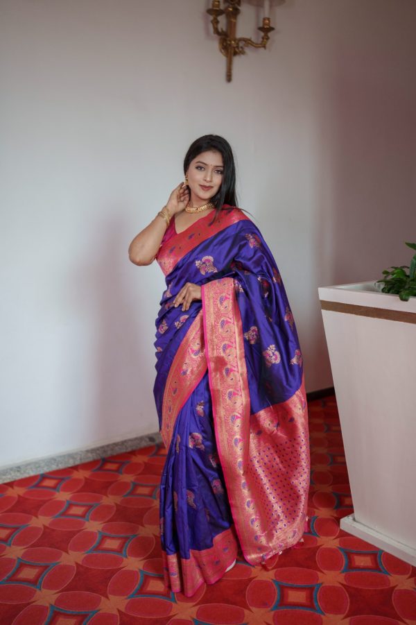 MB Paithani-3 Royal Blue in Pethani Silk Zari Work & Lace Work Saree . Grab it for ₹2199. Delivery 4-6 Working Days. Shop now. | Sarees, Bollywood Sarees, Creative Sarees, Designer Sarees, Embroidered Sarees, Ethnic Saree, Modern Digital sarees, Party Wear Sarees