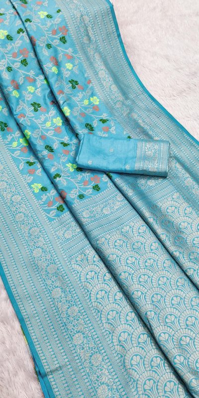 MB 96 Sky Blue Color Khaddi Pashmina with Zari Work & Lace Work Saree . Now at just ₹1999. Delivery 4-6 Working Days. Shop now. | Sarees, Bollywood Sarees, Creative Sarees, Designer Sarees, Embroidered Sarees, Ethnic Saree, Modern Digital sarees, Party Wear Sarees