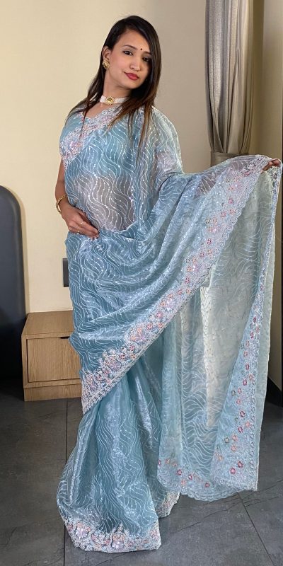 SC 239 Pink Georgette With Lace Work & Lace Border Saree . Wedding, Party, Festive, Events, Exclusive Offer ₹1599. Delivery 4-6 Working Days. Shop now. | Sarees, Bollywood Sarees, Creative Sarees, Designer Sarees, Embroidered Sarees, Ethnic Saree, Modern Digital sarees, Party Wear Sarees