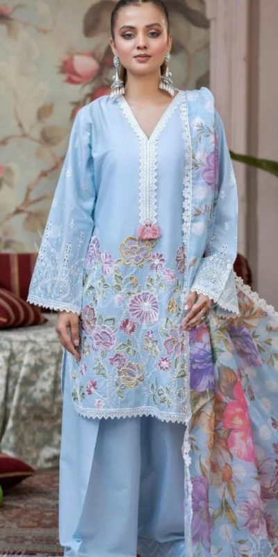 BE 373 Sky Blue Roman Silk Embroidery Work & Lace Work Salwar Suit in. Available at ₹2149 only. Delivery 4-6 Working Days. Shop now. | Jump Suits, Salwar suit, Casual Suits, Creative suits, Designer Suits, Palazzo Suits, Party Wear Suits, Patiala Suits, Straight Suits