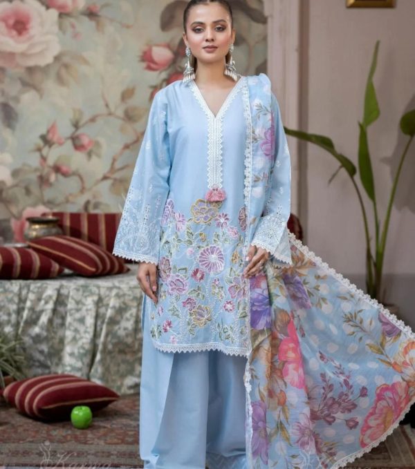 BE 373 Sky Blue Roman Silk Embroidery Work & Lace Work Salwar Suit in. Available at ₹2149 only. Delivery 4-6 Working Days. Shop now. | Jump Suits, Salwar suit, Casual Suits, Creative suits, Designer Suits, Palazzo Suits, Party Wear Suits, Patiala Suits, Straight Suits