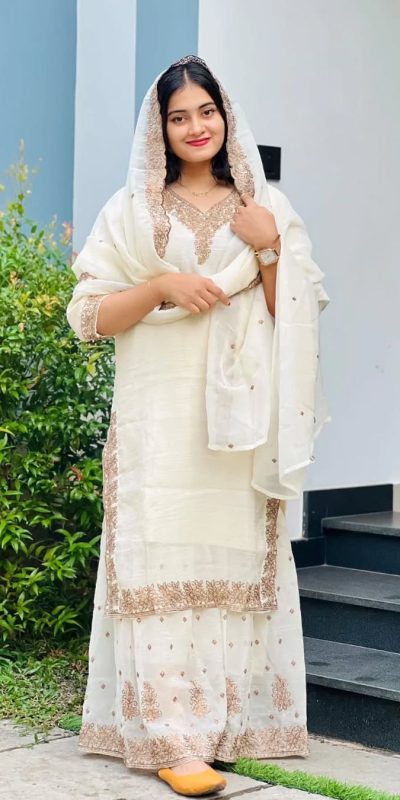 SR 1666 White Crunchy Silk with Embroidery Work & Lace Work Salwar Suit. Now at just ₹2099. Delivery 4-6 Working Days. Shop now. | Jump Suits, Salwar suit, Casual Suits, Creative suits, Designer Suits, Palazzo Suits, Party Wear Suits, Patiala Suits, Straight Suits