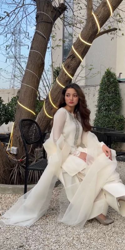 SRK 5252 White Faux Georgette Embroidery Work & Bead Work Salwar Suit . Wedding, Party, Festive, Events, Now at just ₹1499 | Jump Suits, Salwar suit, Casual Suits, Creative suits, Designer Suits, Palazzo Suits, Party Wear Suits, Patiala Suits, Straight Suits