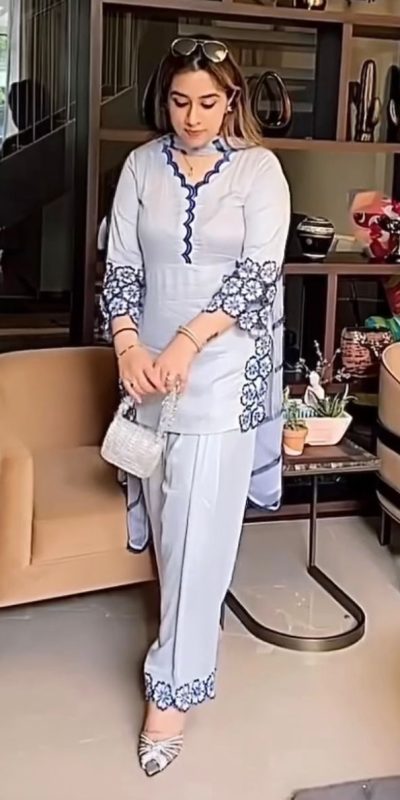 VLM 292 White in French Crap Digital Print & Embroidery Work Salwar Suit . Festive Deal ₹1799. Delivery 4-6 Working Days. Shop now. | Jump Suits, Salwar suit, Casual Suits, Creative suits, Designer Suits, Palazzo Suits, Party Wear Suits, Patiala Suits, Straight Suits