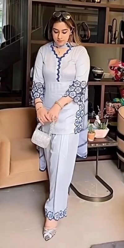 VLM 292 White in French Crap Digital Print & Embroidery Work Salwar Suit . Festive Deal ₹1799. Delivery 4-6 Working Days. Shop now. | Jump Suits, Salwar suit, Casual Suits, Creative suits, Designer Suits, Palazzo Suits, Party Wear Suits, Patiala Suits, Straight Suits