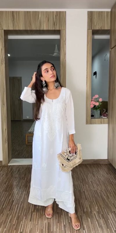 BE 390 White Color Rayon Embroidery Sequence Salwar Suit with Work. Festive Deal ₹1749. Delivery 4-6 Working Days. Shop now. | Jump Suits, Salwar suit, Casual Suits, Creative suits, Designer Suits, Palazzo Suits, Party Wear Suits, Patiala Suits, Straight Suits