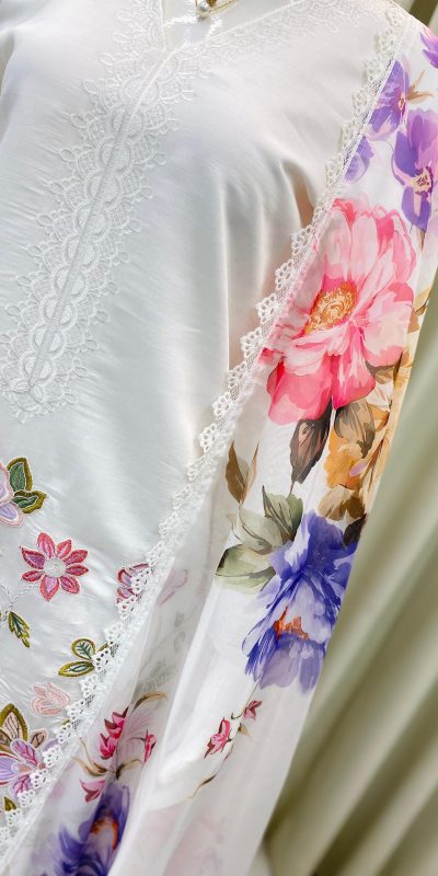 BE 373 White Roman Silk Embroidery Work & Lace Work Salwar Suit in. Available at ₹2149 only. Delivery 4-6 Working Days. Shop now. | Jump Suits, Salwar suit, Casual Suits, Creative suits, Designer Suits, Palazzo Suits, Party Wear Suits, Patiala Suits, Straight Suits