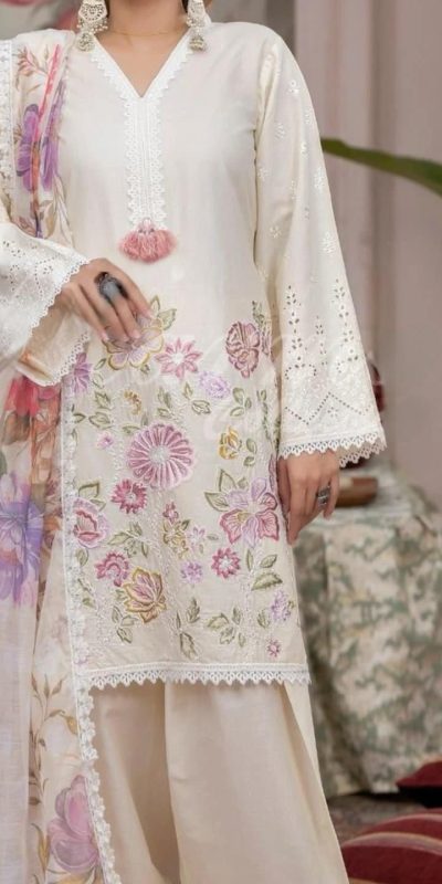 BE 373 White Roman Silk Embroidery Work & Lace Work Salwar Suit in. Available at ₹2149 only. Delivery 4-6 Working Days. Shop now. | Jump Suits, Salwar suit, Casual Suits, Creative suits, Designer Suits, Palazzo Suits, Party Wear Suits, Patiala Suits, Straight Suits