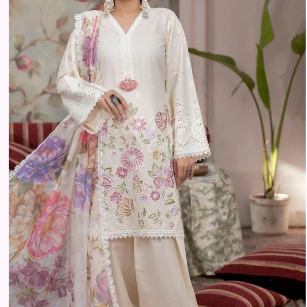 BE 373 White Roman Silk Embroidery Work & Lace Work Salwar Suit in. Available at ₹2149 only. Delivery 4-6 Working Days. Shop now. | Jump Suits, Salwar suit, Casual Suits, Creative suits, Designer Suits, Palazzo Suits, Party Wear Suits, Patiala Suits, Straight Suits