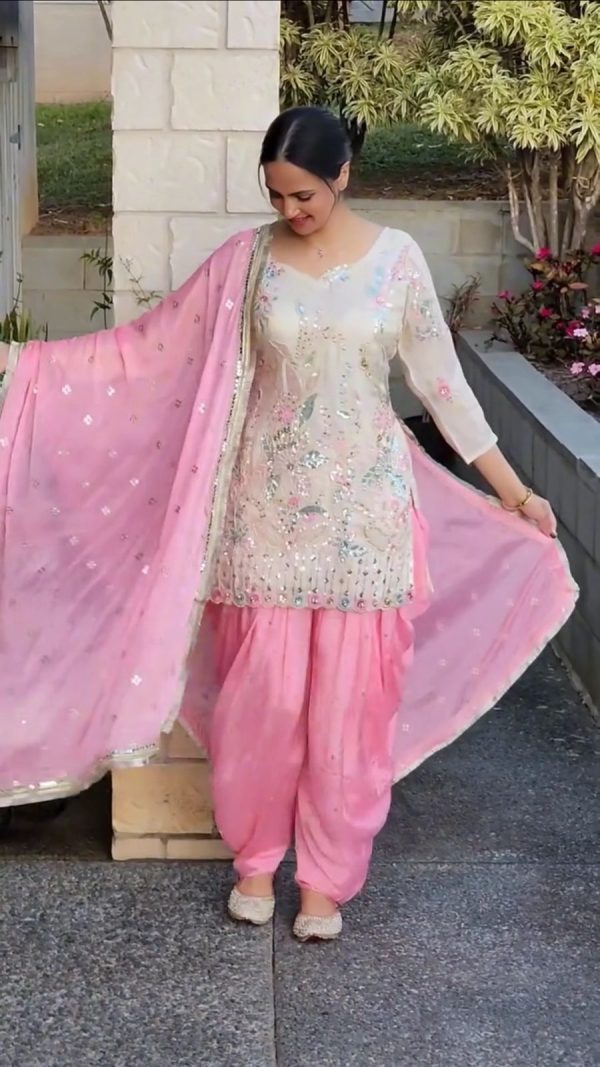 BE 403 White in Vichitra Silk Embroidery Work & Mirror Work Salwar Suit . Introductory Price ₹2099. Delivery 4-6 Working Days. Shop now. | Jump Suits, Salwar suit, Casual Suits, Creative suits, Designer Suits, Palazzo Suits, Party Wear Suits, Patiala Suits, Straight Suits