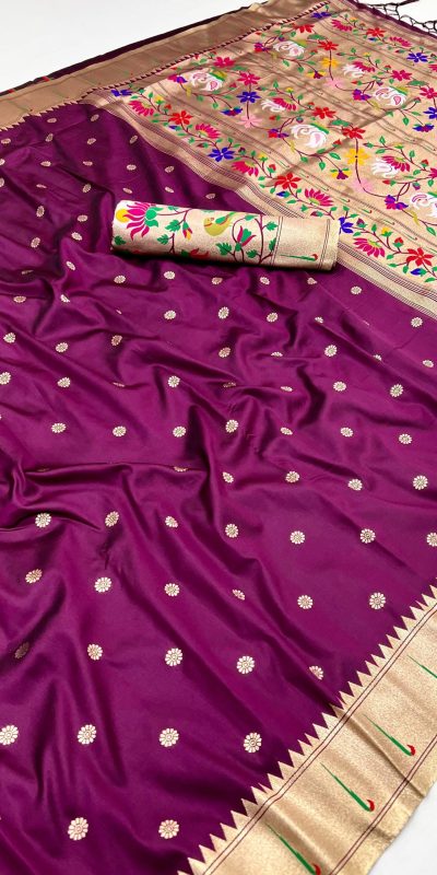 MB 150 Wine A Pethani silk Saree Perfect for Wedding, Party, Baisakhi, Reception, Traditional Day – . Affordable Price ₹2549. Delivery 4-6 Working | Sarees, Bollywood Sarees, Creative Sarees, Designer Sarees, Embroidered Sarees, Ethnic Saree, Modern Digital sarees, Party Wear Sarees