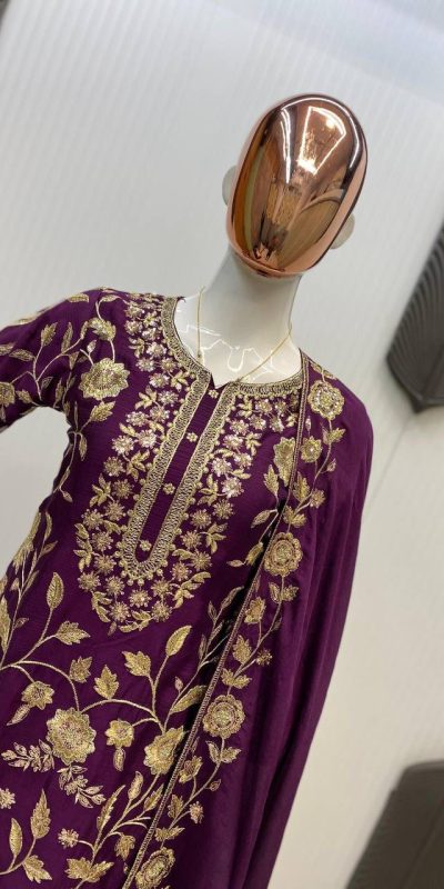 LG 1940 Wine Chinon With Lace Work & Embroidery Work Salwar Suit . Festive Deal ₹2099. Delivery 4-6 Working Days. Shop now. | Jump Suits, Salwar suit, Casual Suits, Creative suits, Designer Suits, Palazzo Suits, Party Wear Suits, Patiala Suits, Straight Suits