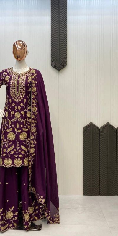 LG 1940 Wine Chinon With Lace Work & Embroidery Work Salwar Suit . Festive Deal ₹2099. Delivery 4-6 Working Days. Shop now. | Jump Suits, Salwar suit, Casual Suits, Creative suits, Designer Suits, Palazzo Suits, Party Wear Suits, Patiala Suits, Straight Suits