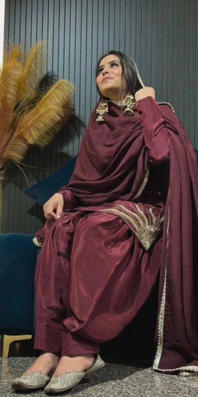 ZSR 3120 Wine Natural Crep Silk Lace Border & Lace Work Salwar Suit in With Hand Work With Full Sleeve. Festive Deal ₹1799. Delivery 4-6 Working Days. | Jump Suits, Tops & Bottoms, Track Suits, Salwar suit, Casual Suits, Creative suits, Designer Suits, Palazzo Suits, Party Wear Suits, Patiala Suits, Straight Suits, Trendy Wear