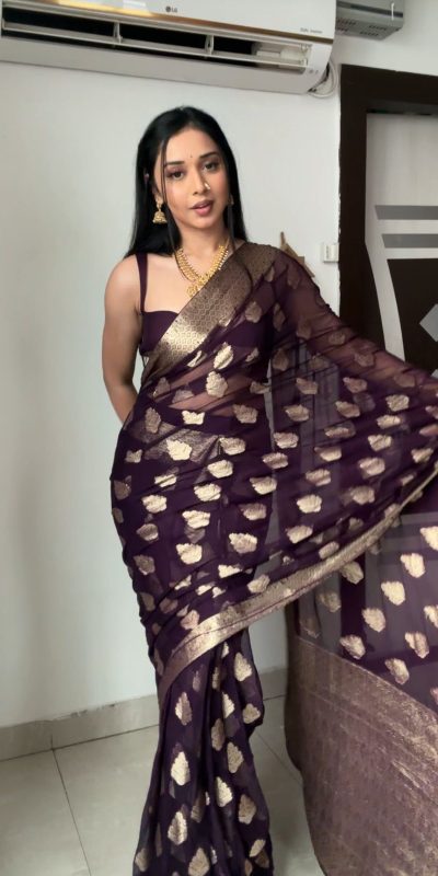 SC 239 Pink Georgette With Lace Work & Lace Border Saree . Wedding, Party, Festive, Events, Exclusive Offer ₹1599. Delivery 4-6 Working Days. Shop now. | Sarees, Bollywood Sarees, Creative Sarees, Designer Sarees, Embroidered Sarees, Ethnic Saree, Modern Digital sarees, Party Wear Sarees