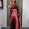 MB 22 Wine Soft Paithani silk Saree Perfect for Wedding, Party, Sangeet, Haldi, Housewarming – . Best Price ₹2449. Delivery 4-6 Working Days. Shop no | Sarees, Bollywood Sarees, Creative Sarees, Designer Sarees, Embroidered Sarees, Ethnic Saree, Modern Digital sarees, Party Wear Sarees