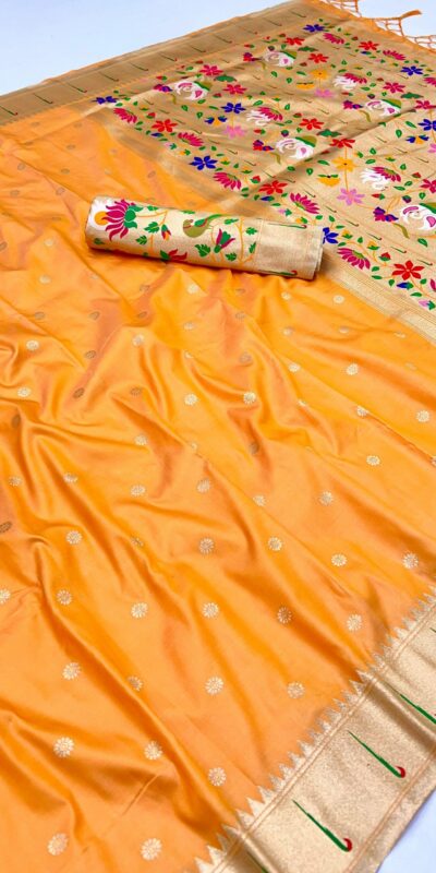 MB 150 Yellow A Pethani silk Saree Perfect for Wedding, Party, Baisakhi, Reception, Traditional Day – . Affordable Price ₹2549. Delivery 4-6 Working | Sarees, Bollywood Sarees, Creative Sarees, Designer Sarees, Embroidered Sarees, Ethnic Saree, Modern Digital sarees, Party Wear Sarees