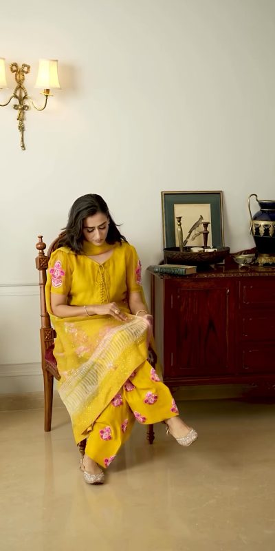 NSR 859 Yellow Natural Crep Silk with Embroidery Work & Lace Work Salwar Suit . Introductory Price ₹2049. Delivery 4-6 Working Days. Shop now. | Jump Suits, Salwar suit, Casual Suits, Creative suits, Designer Suits, Palazzo Suits, Party Wear Suits, Patiala Suits, Straight Suits