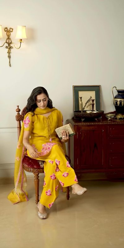 NSR 859 Yellow Natural Crep Silk with Embroidery Work & Lace Work Salwar Suit . Introductory Price ₹2049. Delivery 4-6 Working Days. Shop now. | Jump Suits, Salwar suit, Casual Suits, Creative suits, Designer Suits, Palazzo Suits, Party Wear Suits, Patiala Suits, Straight Suits