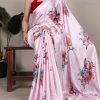 YNF 7004 Baby Pink Color Satin Silk Floral Printed Designer Work Saree . Grab it for ₹1549. Delivery 4-6 Working Days. Shop now. | Sarees, Bollywood Sarees, Creative Sarees, Designer Sarees, Embroidered Sarees, Ethnic Saree, Modern Digital sarees, Party Wear Sarees