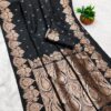 MB 142 Black Banarasi Silk with Zari Work & Lace Work Saree . Affordable Price ₹1899. Delivery 4-6 Working Days. Shop now. | Sarees, Bollywood Sarees, Creative Sarees, Designer Sarees, Embroidered Sarees, Ethnic Saree, Modern Digital sarees, Party Wear Sarees