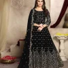 FC 94001 Black Color Georgette Multi Thread Zari Stich Anarkali Suit Wedding, Party, Festive events, etc. Expected Delivery  4-6 Working Days @2399/- | Anarkali Suits, Bollywood Anarkali, Creative-Anarkali, Designer Anarkali, Embroidered Anarkali, Party Wear Anarkali
