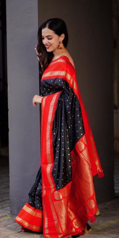 KPR 240 Black in Color Soft Lichi Silk Lace Work & Lace Border Saree . Now at just ₹1449. Delivery 4-6 Working Days. Shop now. | Sarees, Bollywood Sarees, Creative Sarees, Designer Sarees, Embroidered Sarees, Ethnic Saree, Modern Digital sarees, Party Wear Sarees