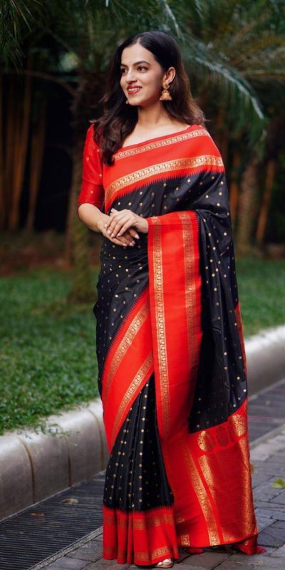 KPR 240 Black in Color Soft Lichi Silk Lace Work & Lace Border Saree . Now at just ₹1449. Delivery 4-6 Working Days. Shop now. | Sarees, Bollywood Sarees, Creative Sarees, Designer Sarees, Embroidered Sarees, Ethnic Saree, Modern Digital sarees, Party Wear Sarees