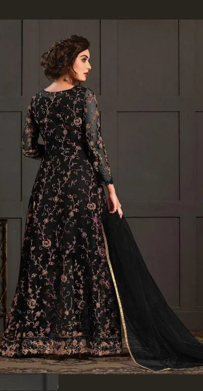 FC 4592 Black Net Salwar Suit with Stone Work. Wedding, Party, Festive, Events, Now at just ₹2449. Delivery 4-6 Working Days. Shop now. | Jump Suits, Salwar suit, Casual Suits, Creative suits, Designer Suits, Palazzo Suits, Party Wear Suits, Patiala Suits, Straight Suits