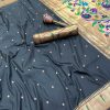 MS 530 Black Pure Banarasi Silk Saree. Perfect for Wedding, Party, Family Gatherings, Ethnic Day, Eid – Affordable Price ₹1649. Delivery 4-6 Working Days | Sarees, Bollywood Sarees, Creative Sarees, Designer Sarees, Embroidered Sarees, Ethnic Saree, Modern Digital sarees, Party Wear Sarees