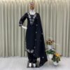 BE 385 Black Color Rayon Slub Cotton Embroidery Work Salwar Suit Casual, Wedding, Festive, Events . Expected Delivery  4-6 Working Days @1899/- only      | Jump Suits, Salwar suit, Casual Suits, Creative suits, Designer Suits, Palazzo Suits, Party Wear Suits, Patiala Suits, Straight Suits