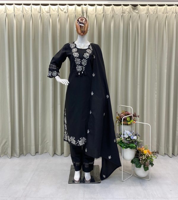 BE 385 Rust Color Rayon Slub Cotton Embroidery Wor Salwar Suit Casual, Wedding, Festive, Events . Expected Delivery  4-6 Working Days @1899/- only      | Jump Suits, Salwar suit, Casual Suits, Creative suits, Designer Suits, Palazzo Suits, Party Wear Suits, Patiala Suits, Straight Suits