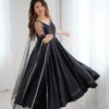 KB 285 Black in Roman Silk Chanderi Mirror Work & Lace Work Gown . Best Price ₹1929. Delivery 4-6 Working Days. Shop now. | Jump Suits, Salwar suit, Casual Suits, Creative suits, Designer Suits, Palazzo Suits, Party Wear Suits, Patiala Suits, Straight Suits