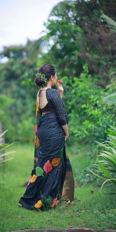 KP 6042 Black Color Soft Lichi Silk Saree with Lace Border & Lace Work. Get it for ₹1399. Delivery 4-6 Working Days. Shop now. | Sarees, Bollywood Sarees, Creative Sarees, Designer Sarees, Embroidered Sarees, Ethnic Saree, Modern Digital sarees, Party Wear Sarees