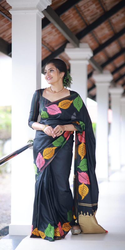KP 6042 Black Color Soft Lichi Silk Saree with Lace Border & Lace Work. Get it for ₹1399. Delivery 4-6 Working Days. Shop now. | Sarees, Bollywood Sarees, Creative Sarees, Designer Sarees, Embroidered Sarees, Ethnic Saree, Modern Digital sarees, Party Wear Sarees