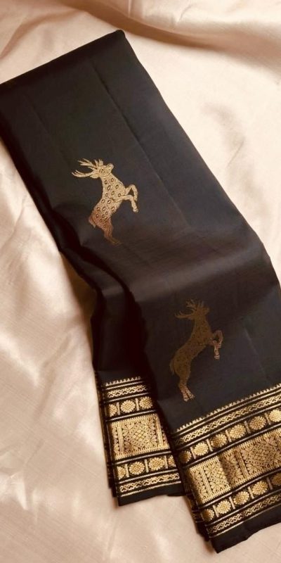 KPR 239 Black Soft Lichi Silk Saree Perfect for Wedding, Party, Haldi, Onam, Pooja – . Special Price ₹1499. Delivery 4-6 Working Days. Shop now. | Sarees, Bollywood Sarees, Creative Sarees, Designer Sarees, Embroidered Sarees, Ethnic Saree, Modern Digital sarees, Party Wear Sarees