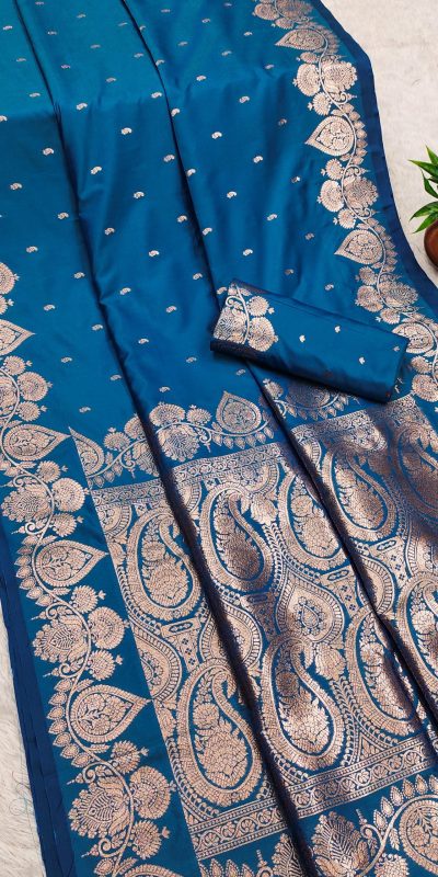 MB 142 Blue Banarasi Silk with Zari Work & Lace Work Saree . Affordable Price ₹1899. Delivery 4-6 Working Days. Shop now. | Sarees, Bollywood Sarees, Creative Sarees, Designer Sarees, Embroidered Sarees, Ethnic Saree, Modern Digital sarees, Party Wear Sarees