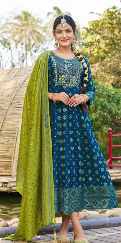 INLI Masakali 7.0 Blue Color in Color Rayon Embroidery Work Gown . Exclusive Offer ₹1849. Delivery 4-6 Working Days. Shop now. | Gowns, Bollywood Gowns, Creative Gowns, Designer Gowns, Embroidered Gowns, Party Wear Gowns