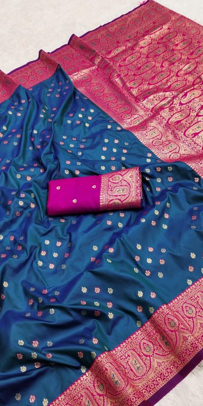 MB 3312-A Blue in Rich Banarasi Silk Zari Work & Lace Work Saree . Affordable Price ₹2049. Delivery 4-6 Working Days. Shop now. | Sarees, Bollywood Sarees, Creative Sarees, Designer Sarees, Embroidered Sarees, Ethnic Saree, Modern Digital sarees, Party Wear Sarees