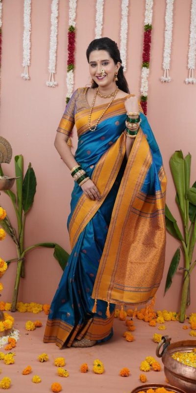 MS 536 Blue Color Banarasi Silk Saree with Zari Work. Wedding, Party, Festive, Events, Available at ₹1699 only. Delivery 4-6 Working Days. Shop now. | Sarees, Bollywood Sarees, Creative Sarees, Designer Sarees, Embroidered Sarees, Ethnic Saree, Modern Digital sarees, Party Wear Sarees