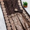 MB 142 Brown Banarasi Silk with Zari Work & Lace Work Saree . Affordable Price ₹1899. Delivery 4-6 Working Days. Shop now. | Sarees, Bollywood Sarees, Creative Sarees, Designer Sarees, Embroidered Sarees, Ethnic Saree, Modern Digital sarees, Party Wear Sarees