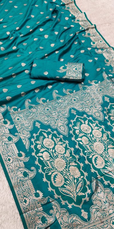 MB 43 Firozi Color Banarasi silk Saree with Lace Work & Zari Work. Wedding, Party, Festive Grab it for ₹1899. Delivery 4-6 Working Days. Shop now. | Sarees, Bollywood Sarees, Creative Sarees, Designer Sarees, Embroidered Sarees, Ethnic Saree, Modern Digital sarees, Party Wear Sarees