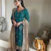 LG 1923 Firozi Color Faux Georgette With Sequence Handmade Moti Work Salwar Suit Casual, Wedding, Party, Festive, Events Etc.4-6 Working Days@ 2149/-only | Jump Suits, Salwar suit, Casual Suits, Creative suits, Designer Suits, Palazzo Suits, Party Wear Suits, Patiala Suits, Straight Suits